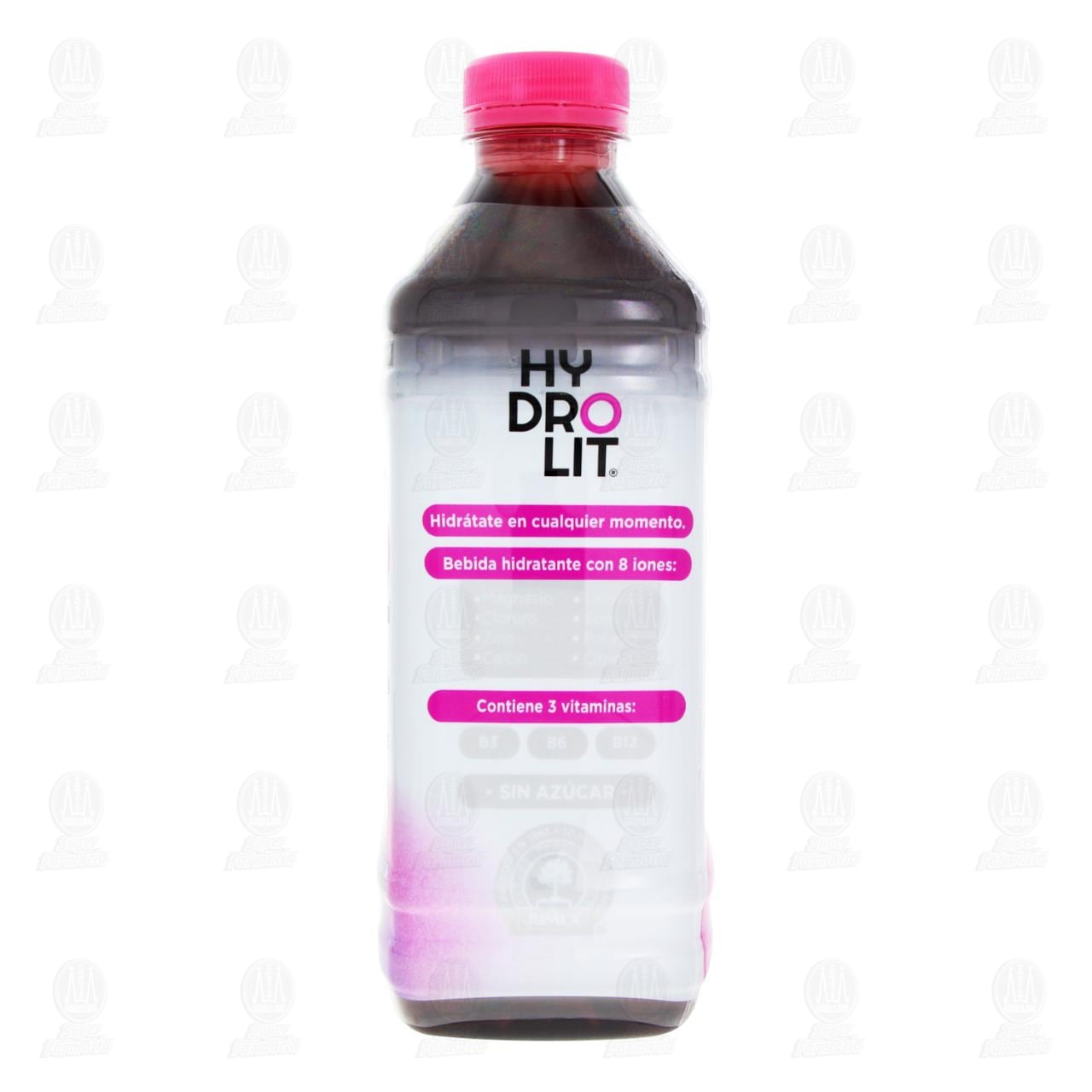 Soluci&oacute;n Hidratante Hydrolit con Electrolitos Sabor Uva, 625 ml. image number 2