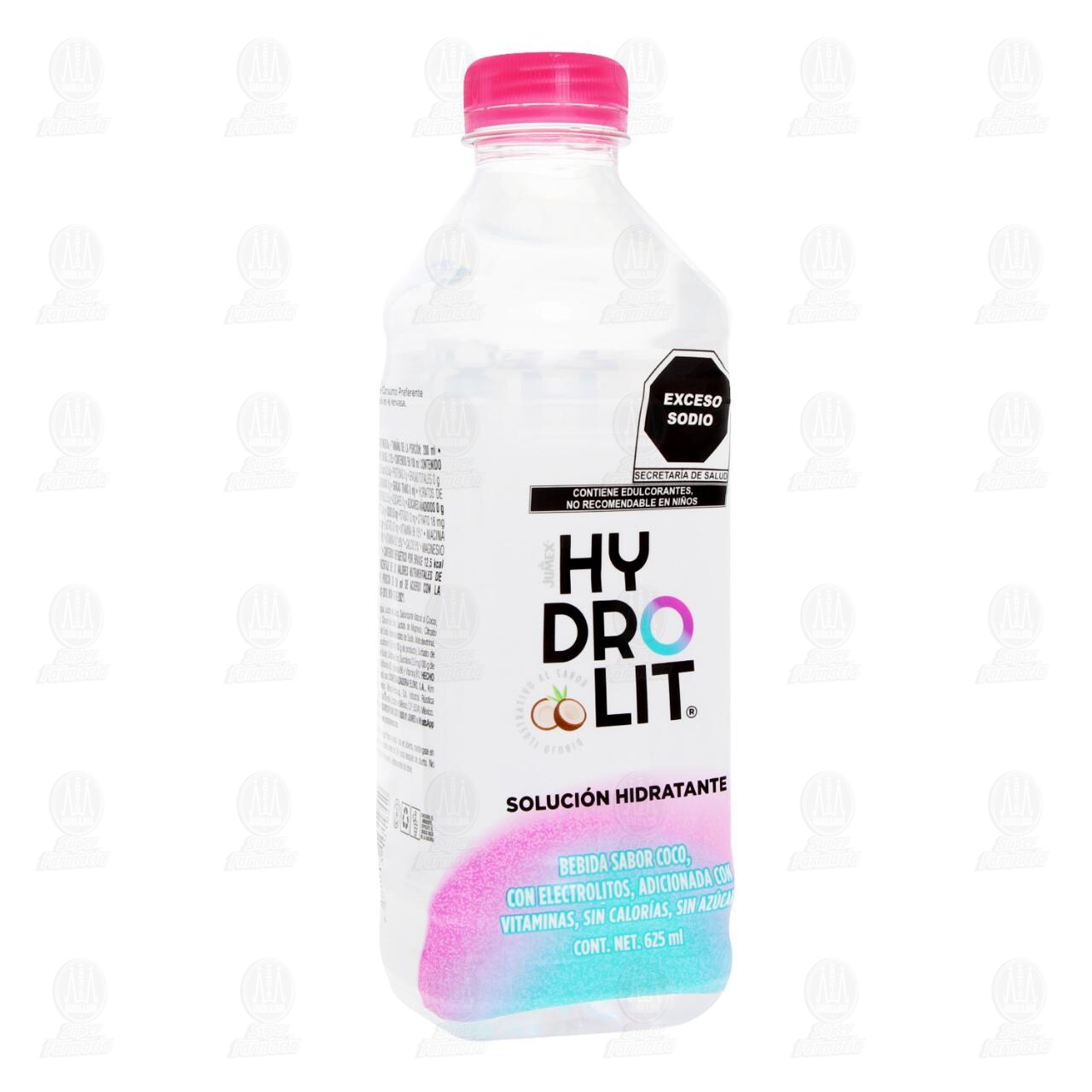 Soluci&oacute;n Hidratante Hydrolit con Electrolitos Sabor Coco, 625 ml. image number 0