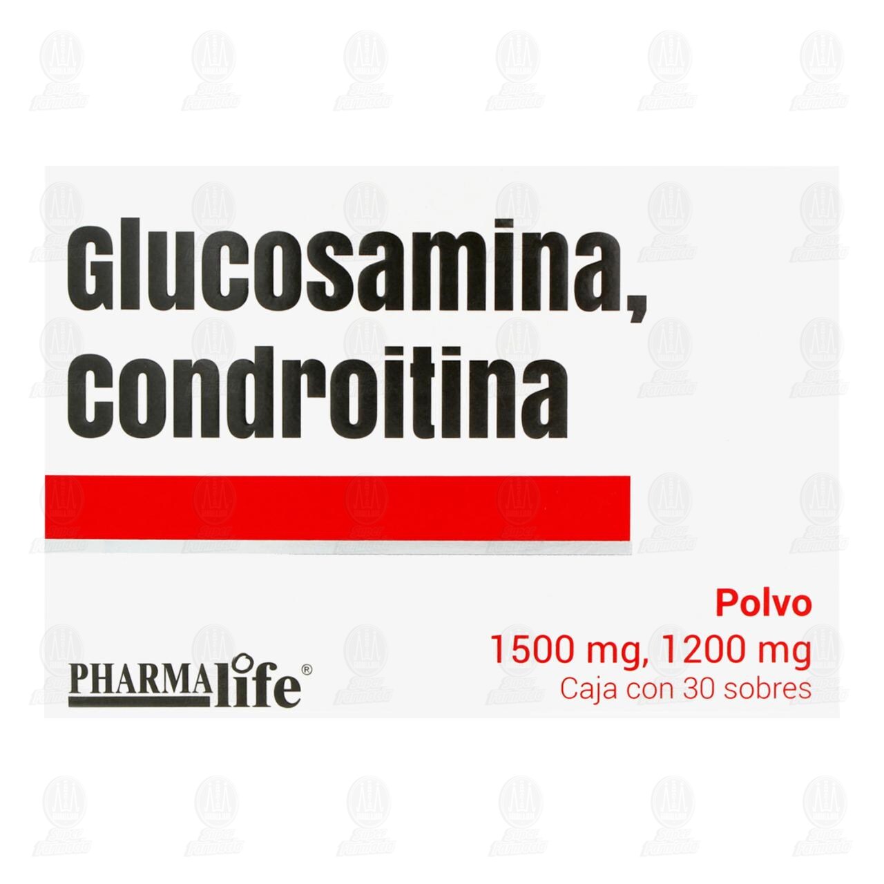 Glucosamina, Condroitina 1500mg/1200mg, 30 Sobres Pharmalife. image number 1