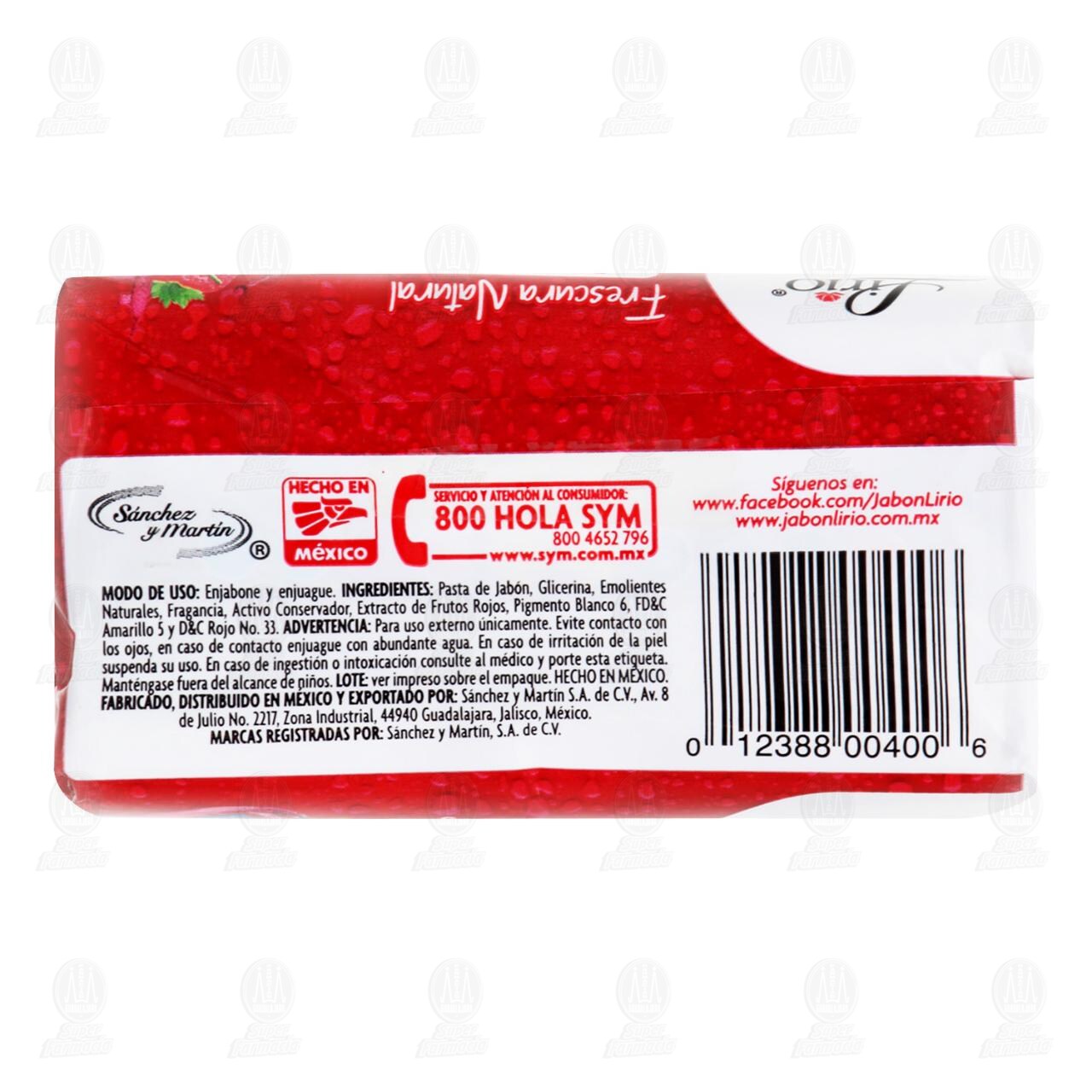 Jab&oacute;n de Tocador Lirio Bath & Spa Frutos del Bosque, 150 gr. image number 1