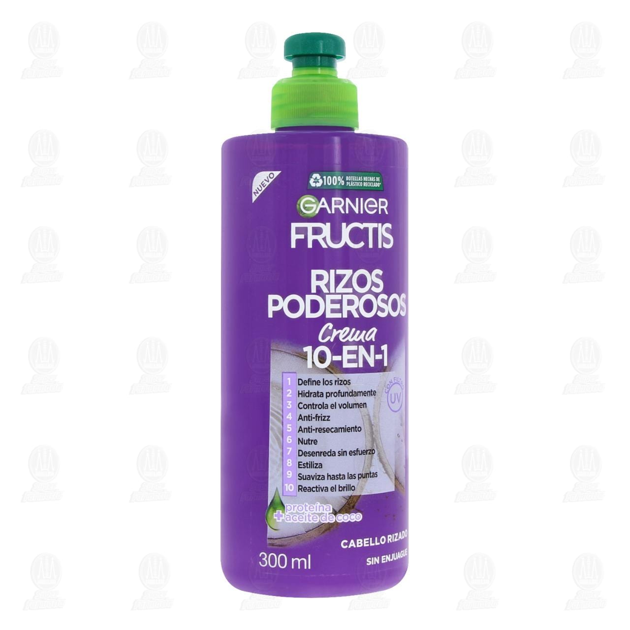 Imagen para Crema para Peinar Garnier Fructis 10 en 1 Rizos Poderosos, 300 ml.