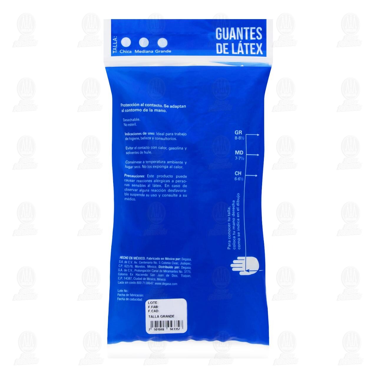 Guantes de Látex Protec Multiusos Grandes, 10 pzas. image number 1