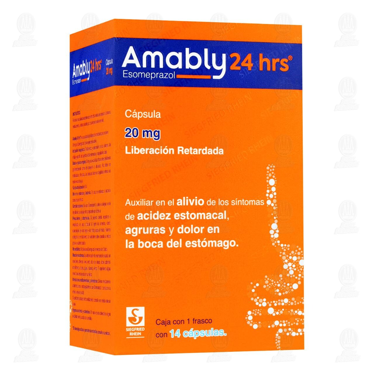 Amably 24 hrs 20 mg, 14 C&aacute;psulas. image number 0