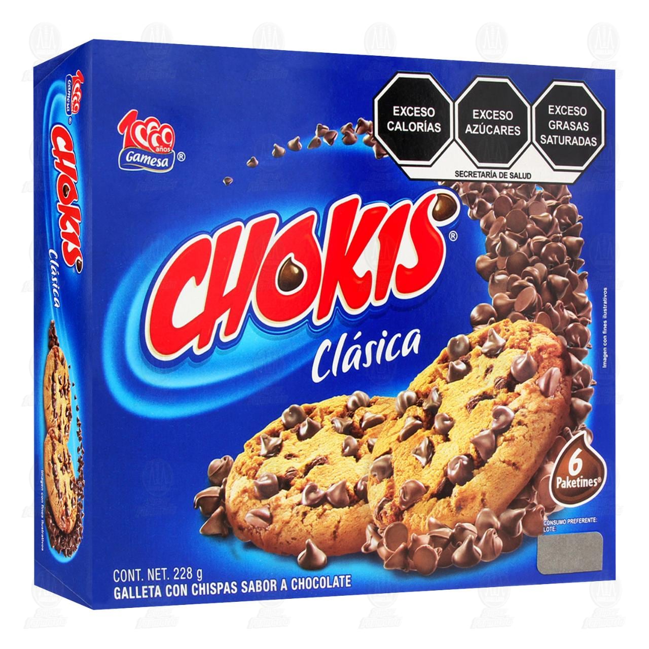 Imagen para Galletas Chokis Clásica Sabor a Chocolate, 228 gr.