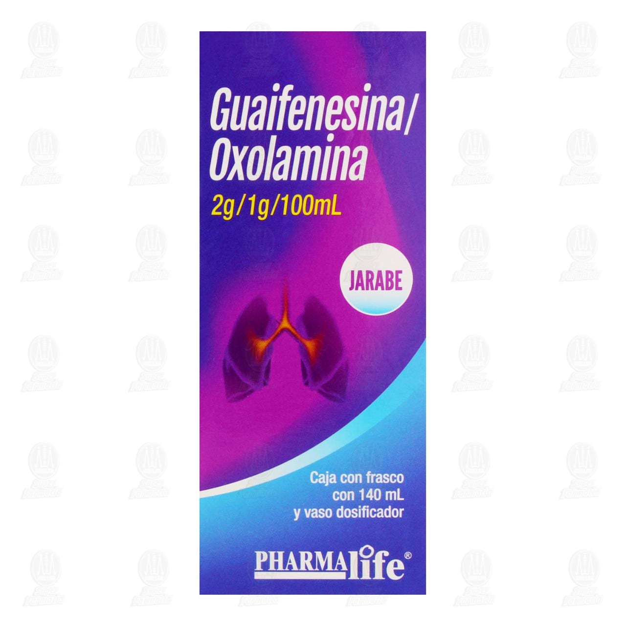 Guaifenesina, Oxolamina Jarabe, 140 ml Pharmalife. image number 1