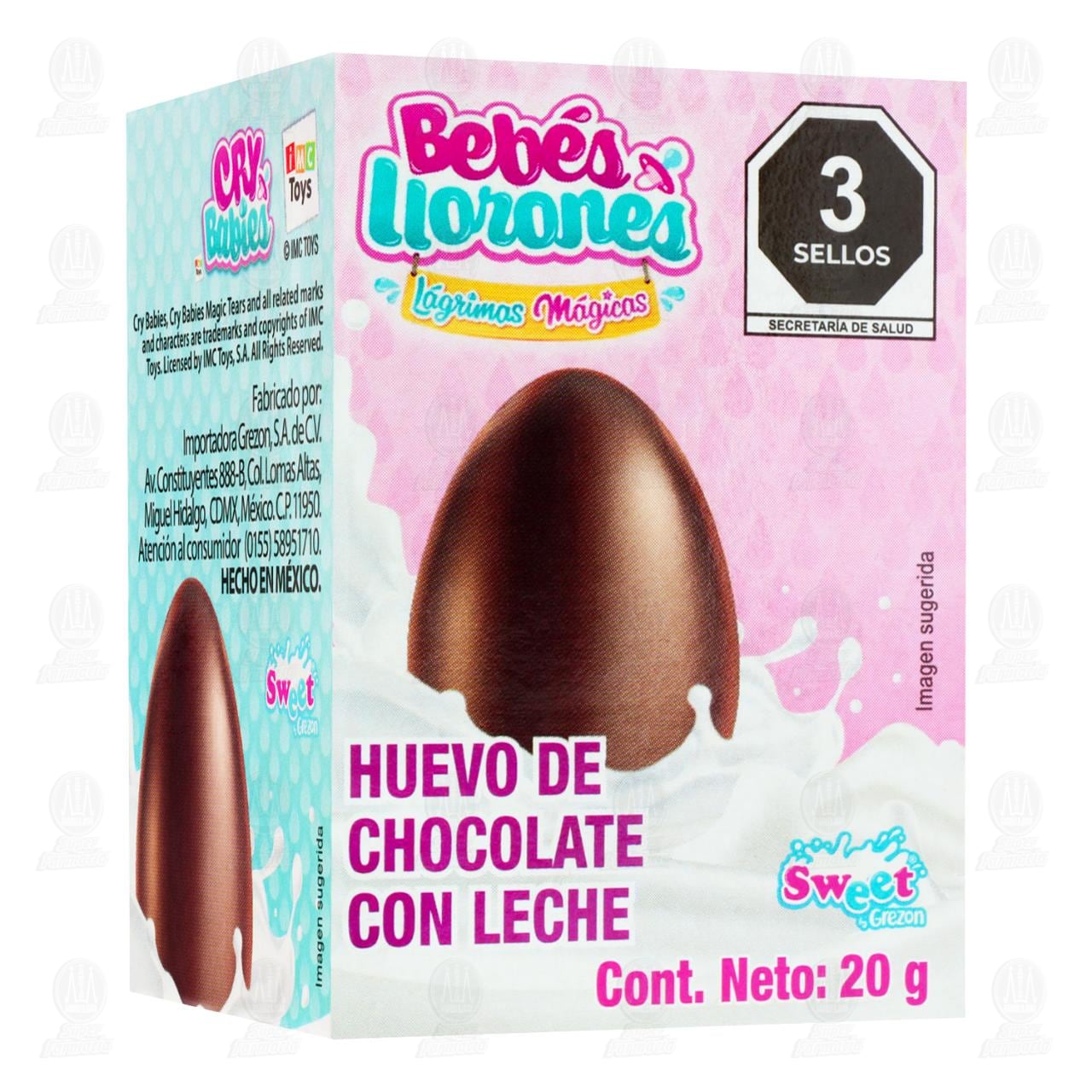Huevo de Chocolate Sweet Beb&eacute;s Llorones, 20 gr.