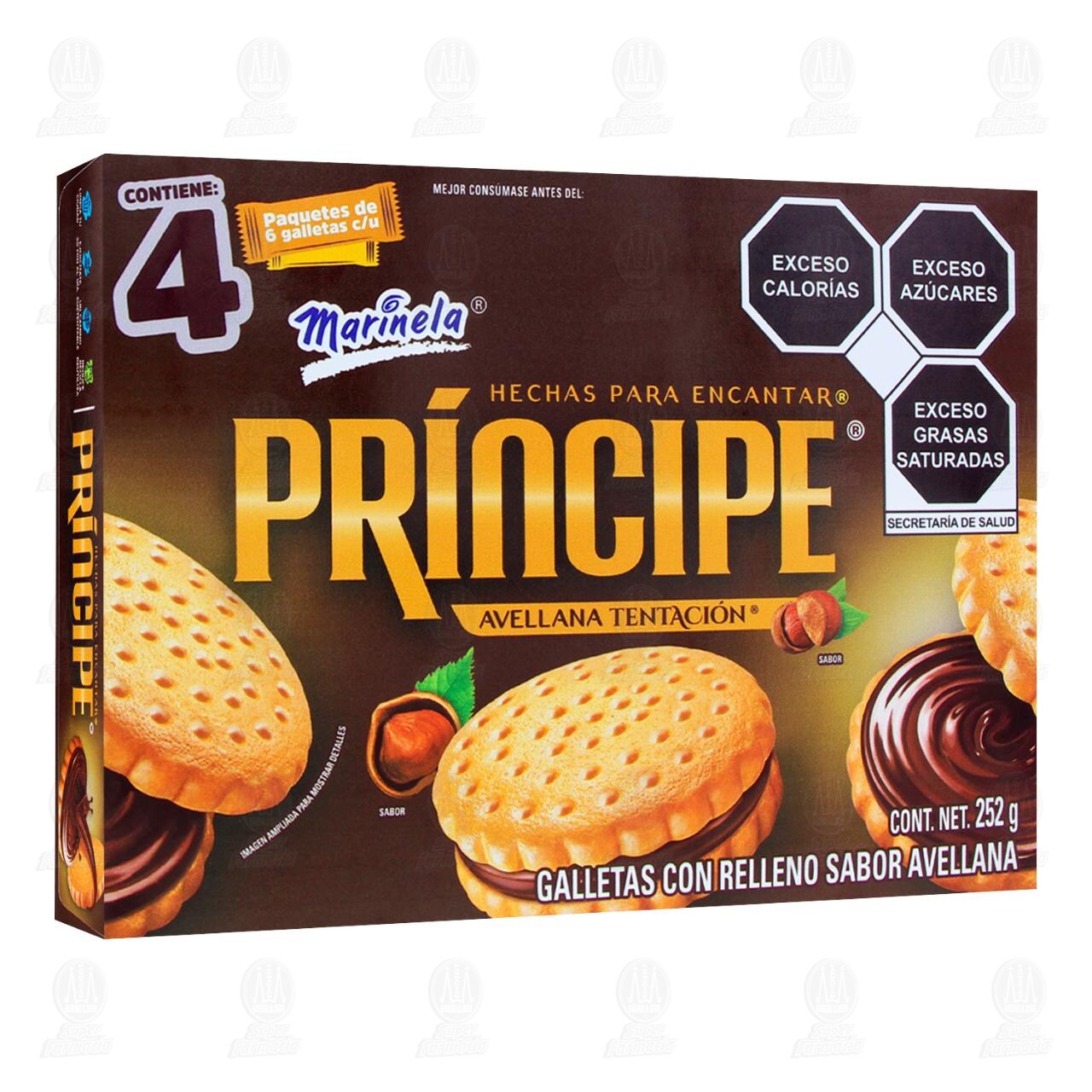 Galletas Pr&iacute;ncipe Marinela Avellana, 252 gr. image number 0