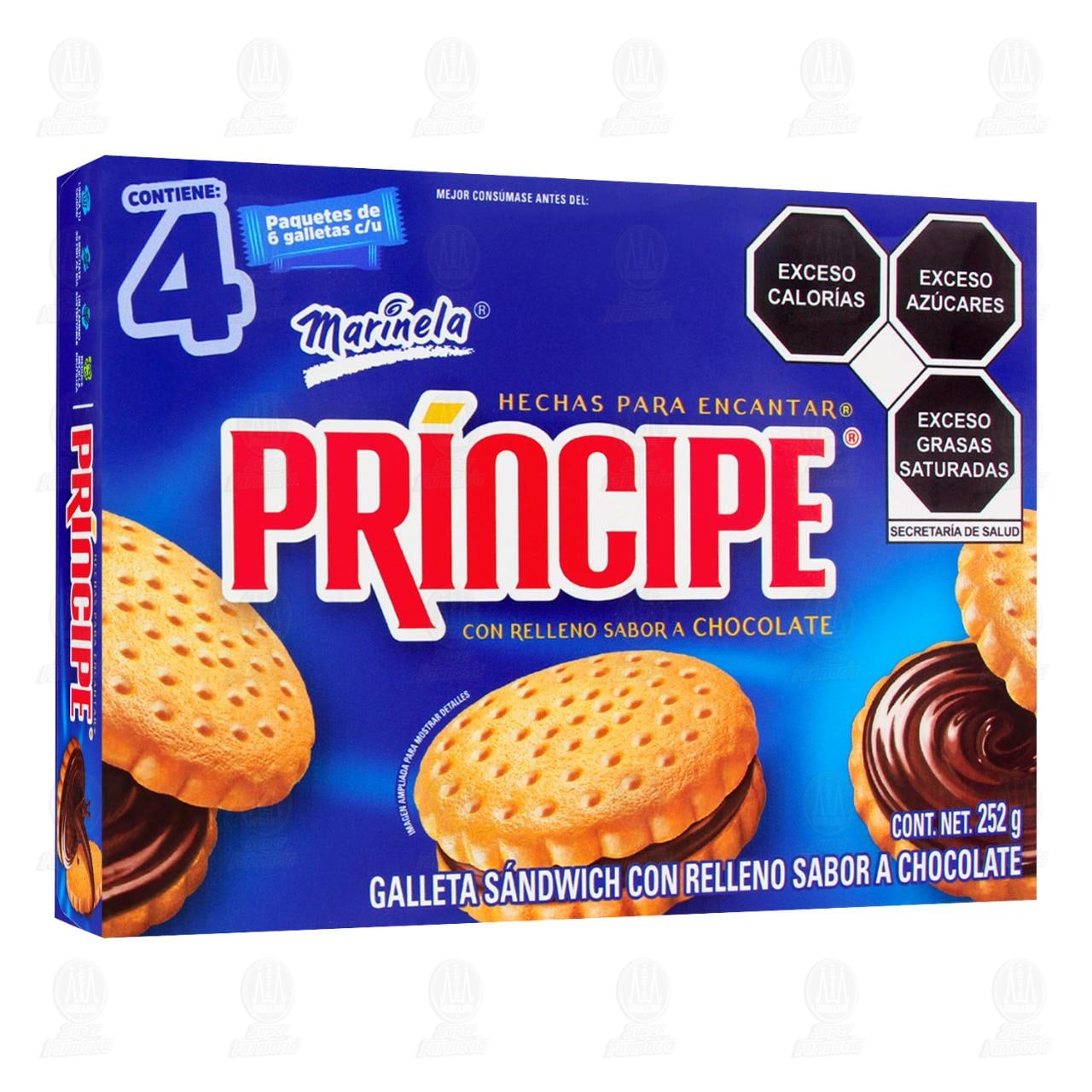Imagen para Galletas Príncipe Marinela, 252 gr.