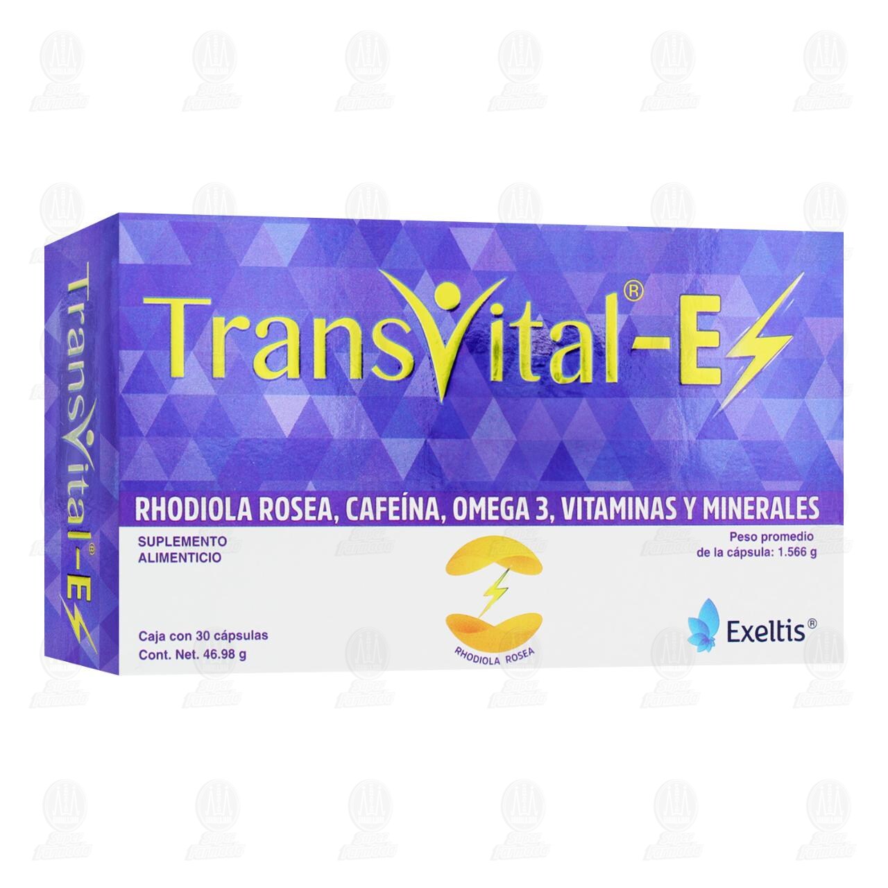 Suplemento Alimenticio Transvital-E, 30 Cápsulas. image number 0