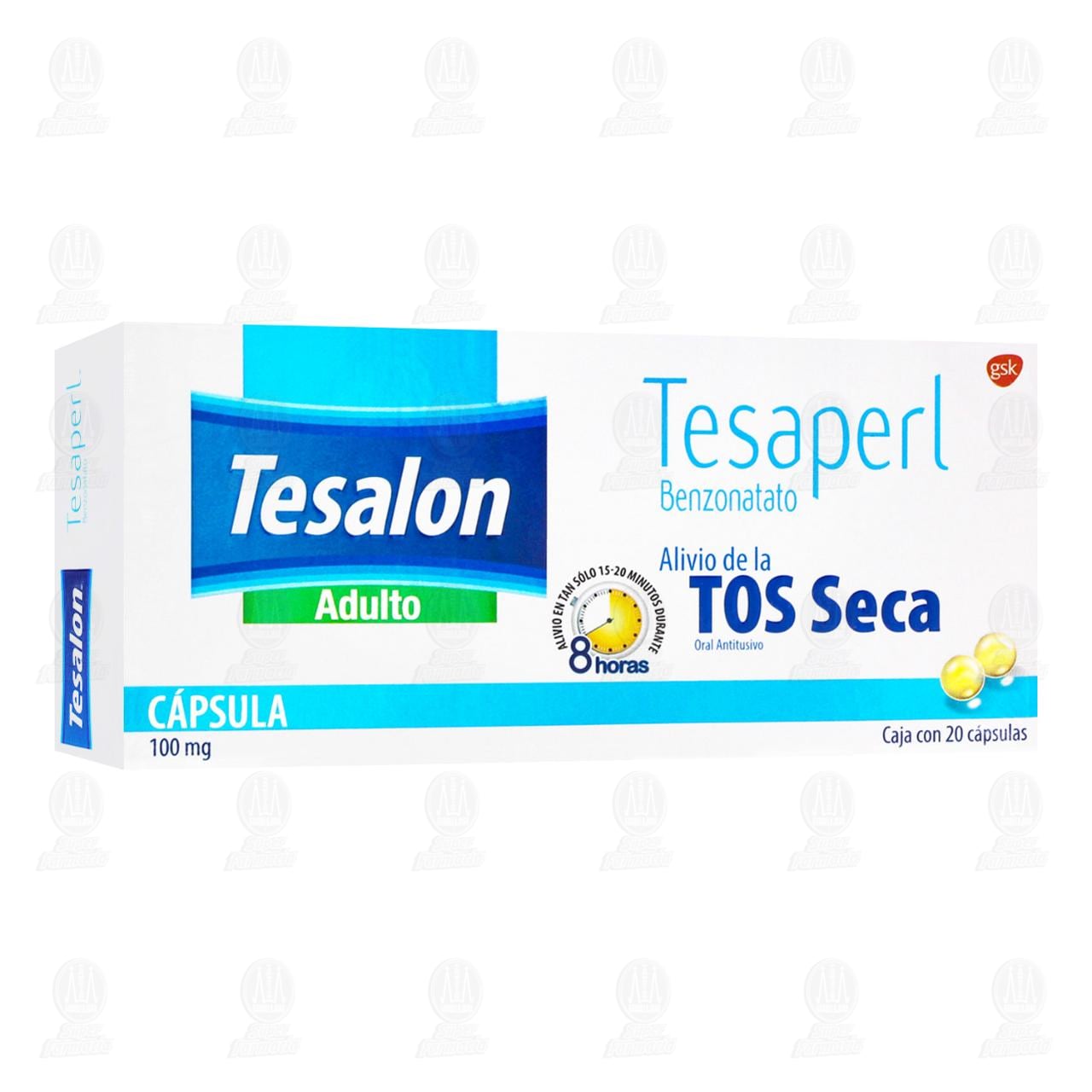 Tesalon Tesacof Jarabe Adulto Tos con Flema, 100 ml.