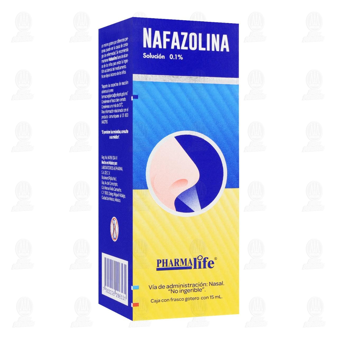 Nafazolina 0.1% Solución, 15 ml Pharmalife.