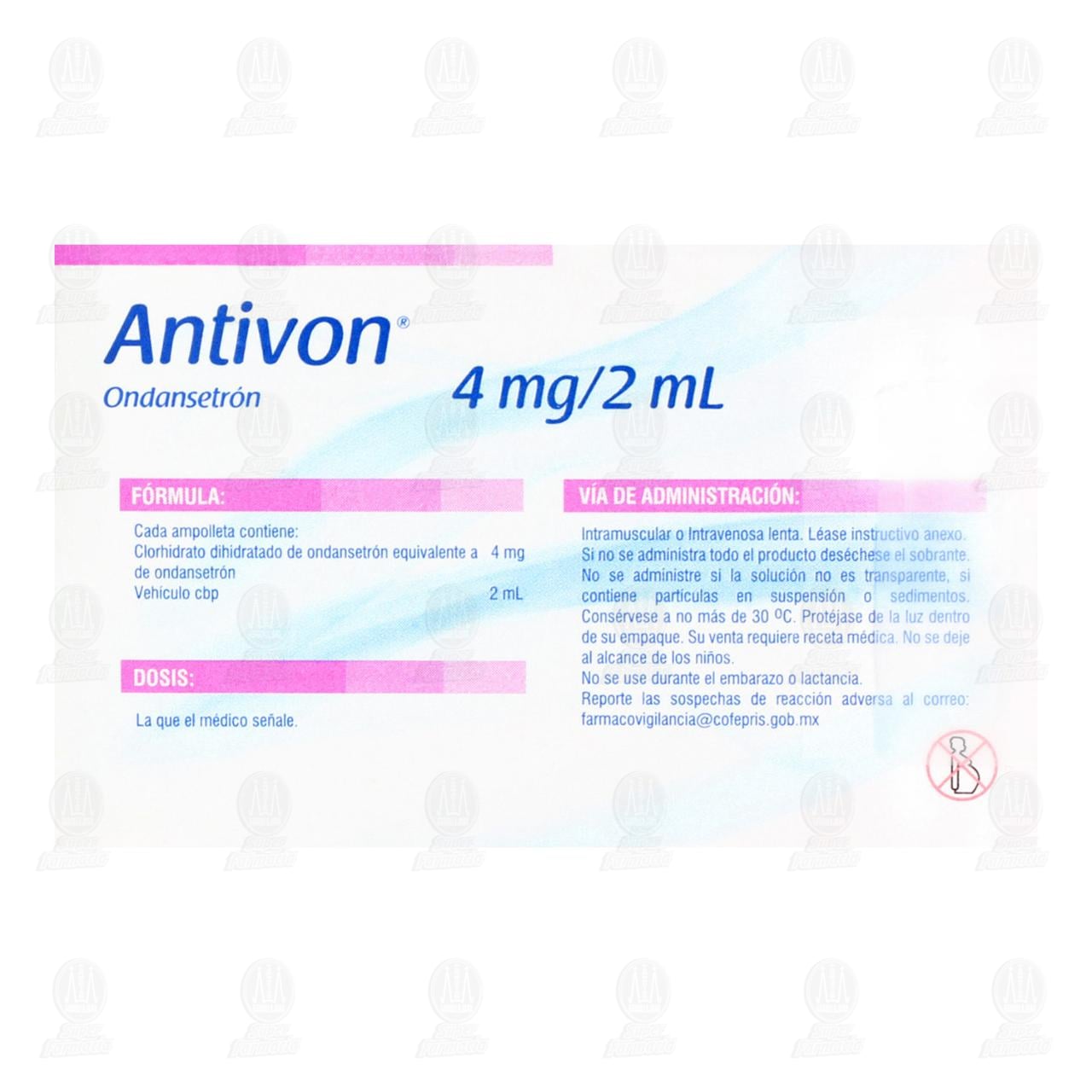 Antivon 4mg/2ml Soluci&oacute;n, 2 ml. image number 2