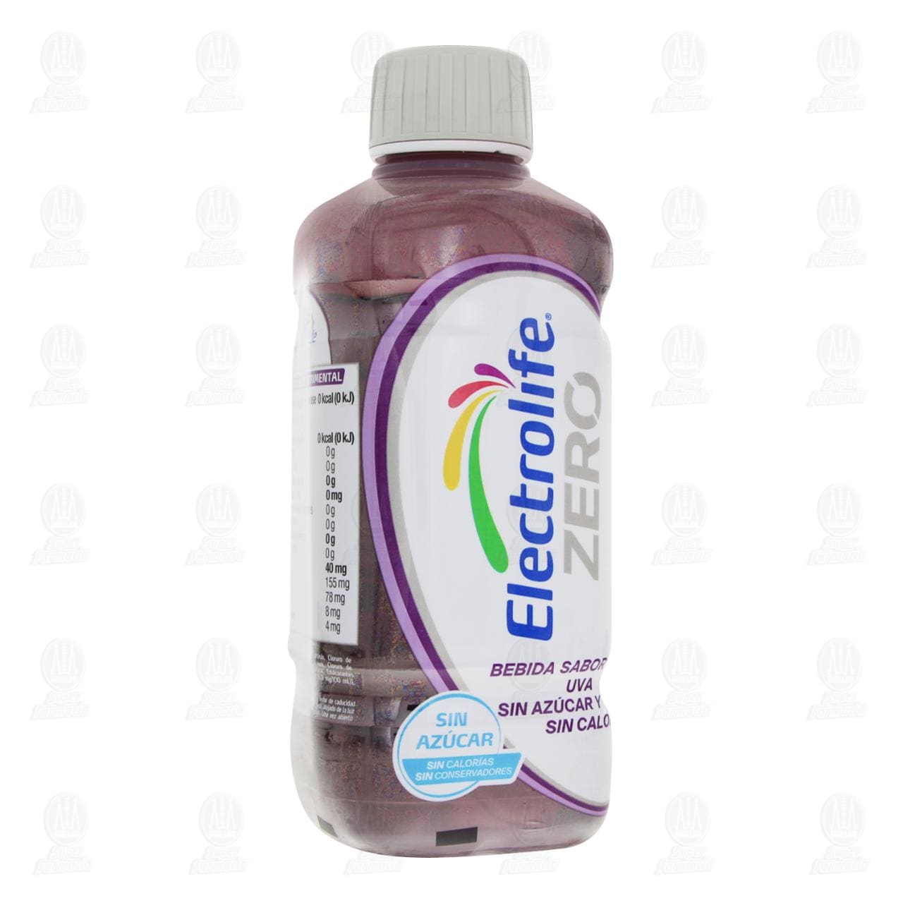 Bebida Hidratante Electrolife Zero Sabor Uva, 625 ml. image number 0