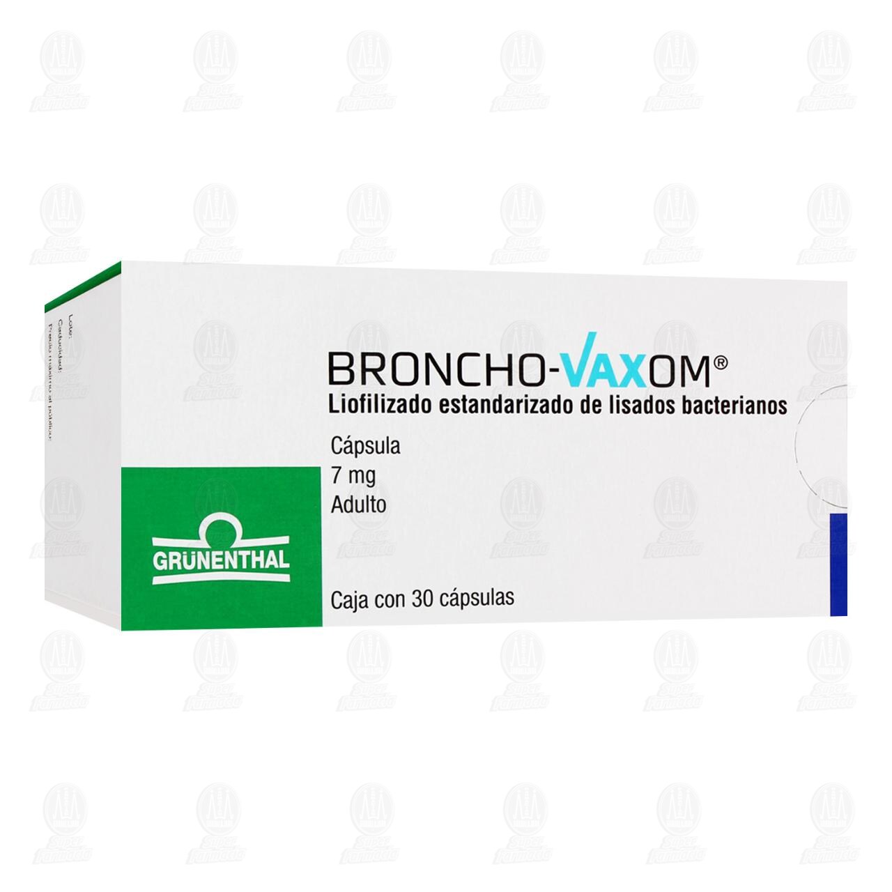 Broncho-Vaxom Adulto 7 mg, 30 C&aacute;psulas. image number 0