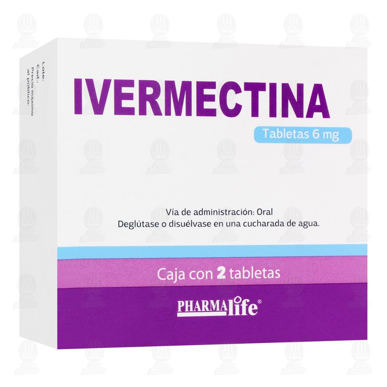 Ivermectina 6 mg, 2 Tabletas Pharmalife.