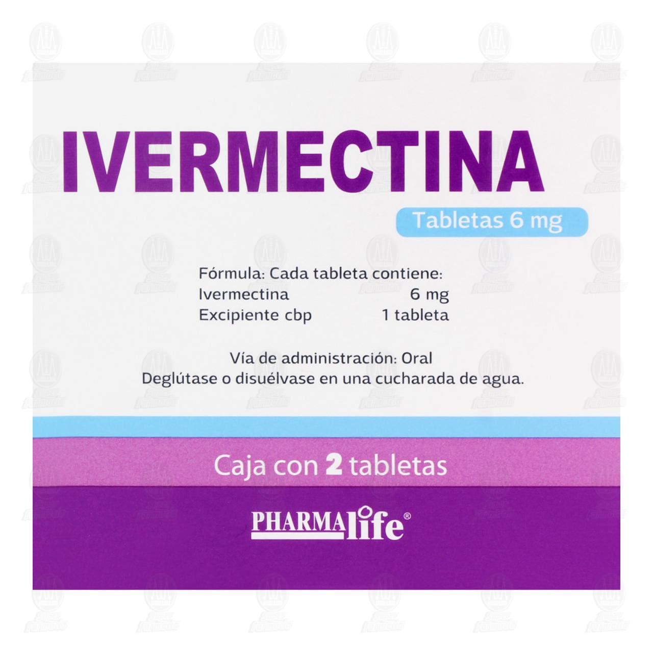 Ivermectina 6 mg, 2 Tabletas Pharmalife. image number 2
