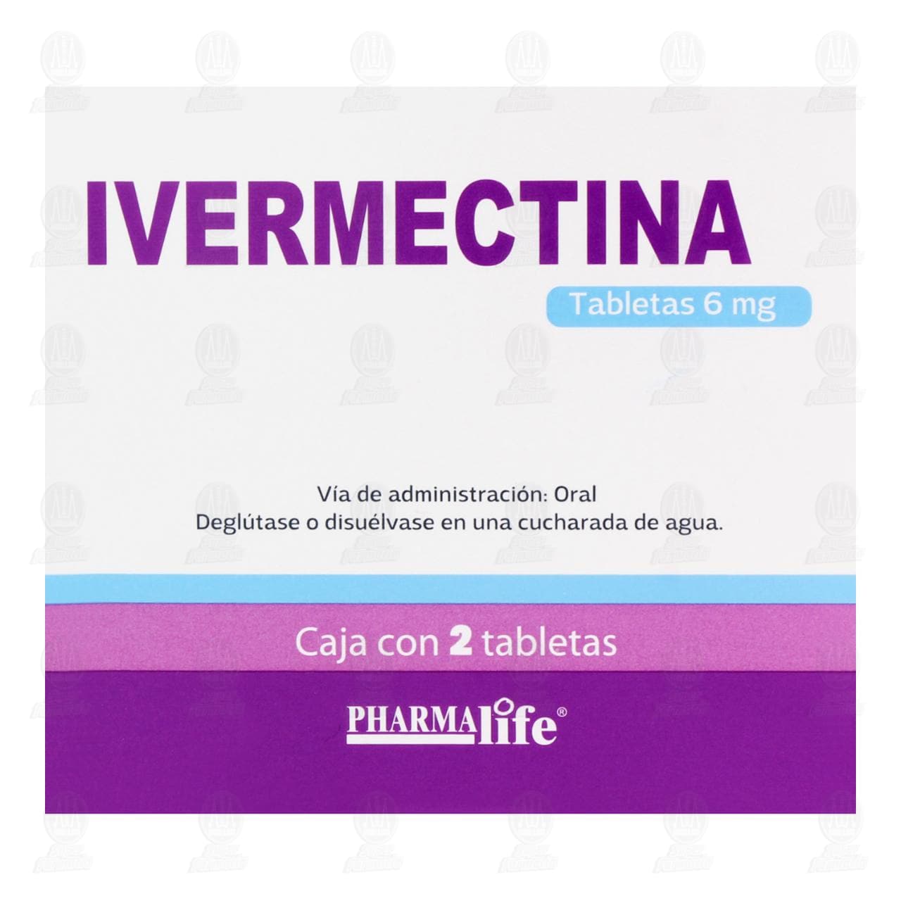 Ivermectina 6 mg, 2 Tabletas Pharmalife. image number 1