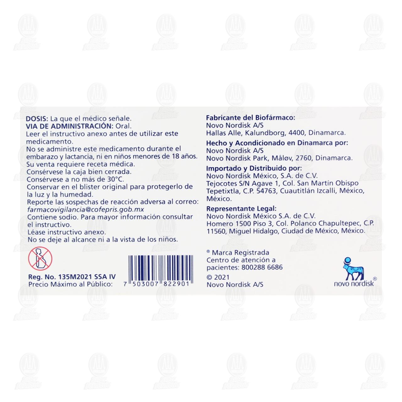 Rybelsus 7 mg, 30 Tabletas. image number 2