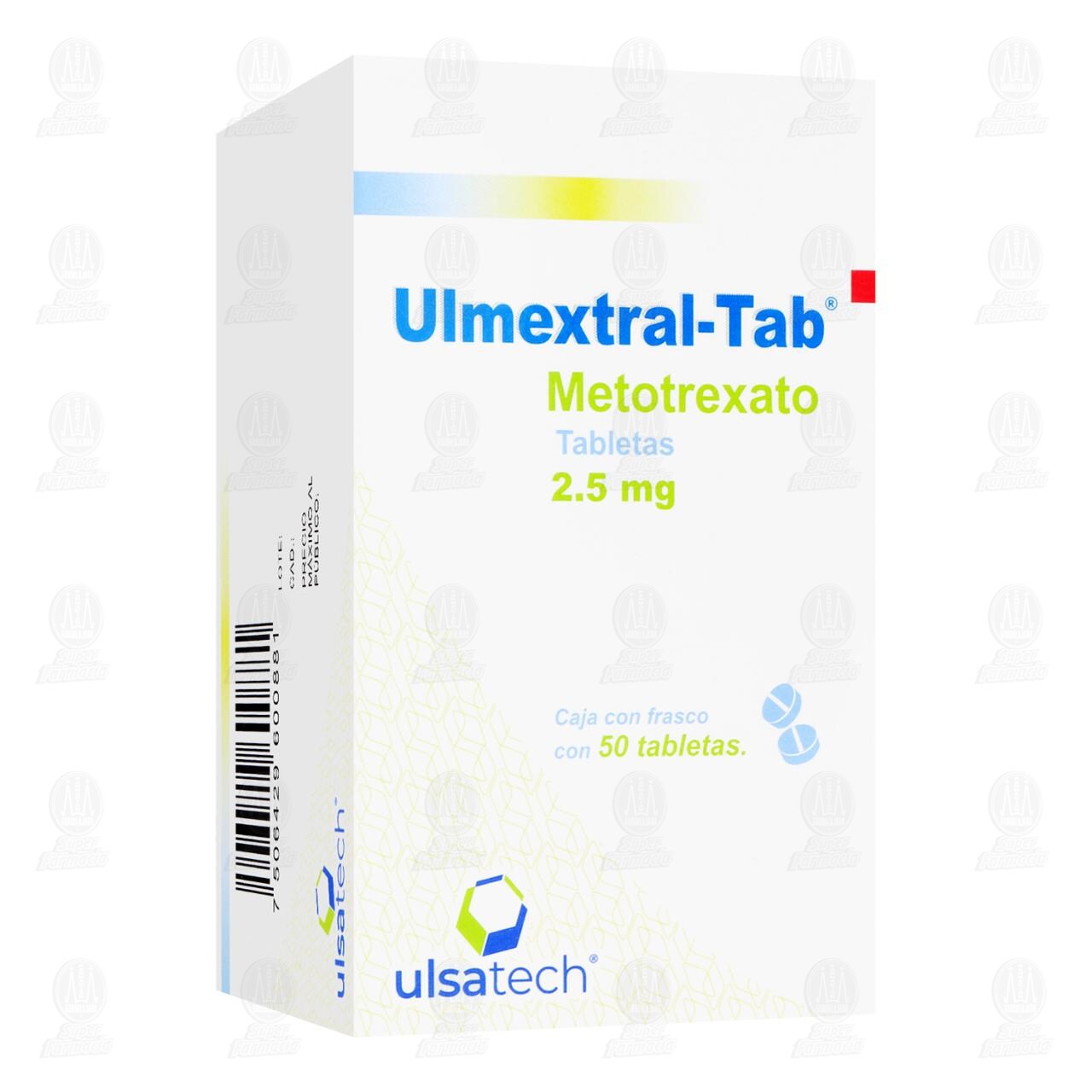 Ulmextral-Tab 2.5 mg, 50 Tabletas.