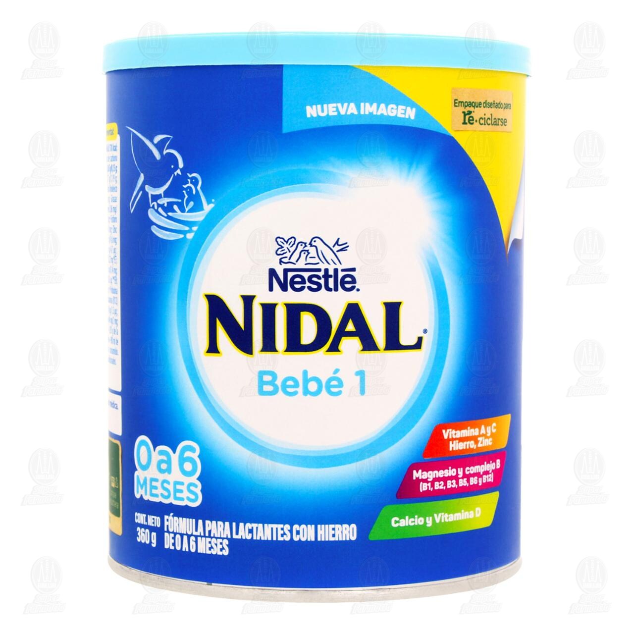 F&oacute;rmula Infantil Nidal Beb&eacute; 1 (Edad 0 a 6 Meses), 360 gr. image number 1