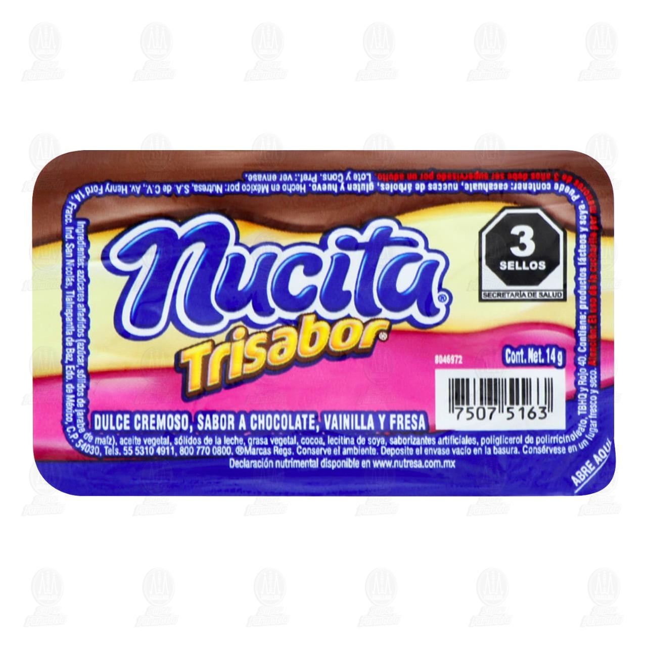 Imagen para Dulce Nucita Trisabor, 14 gr.