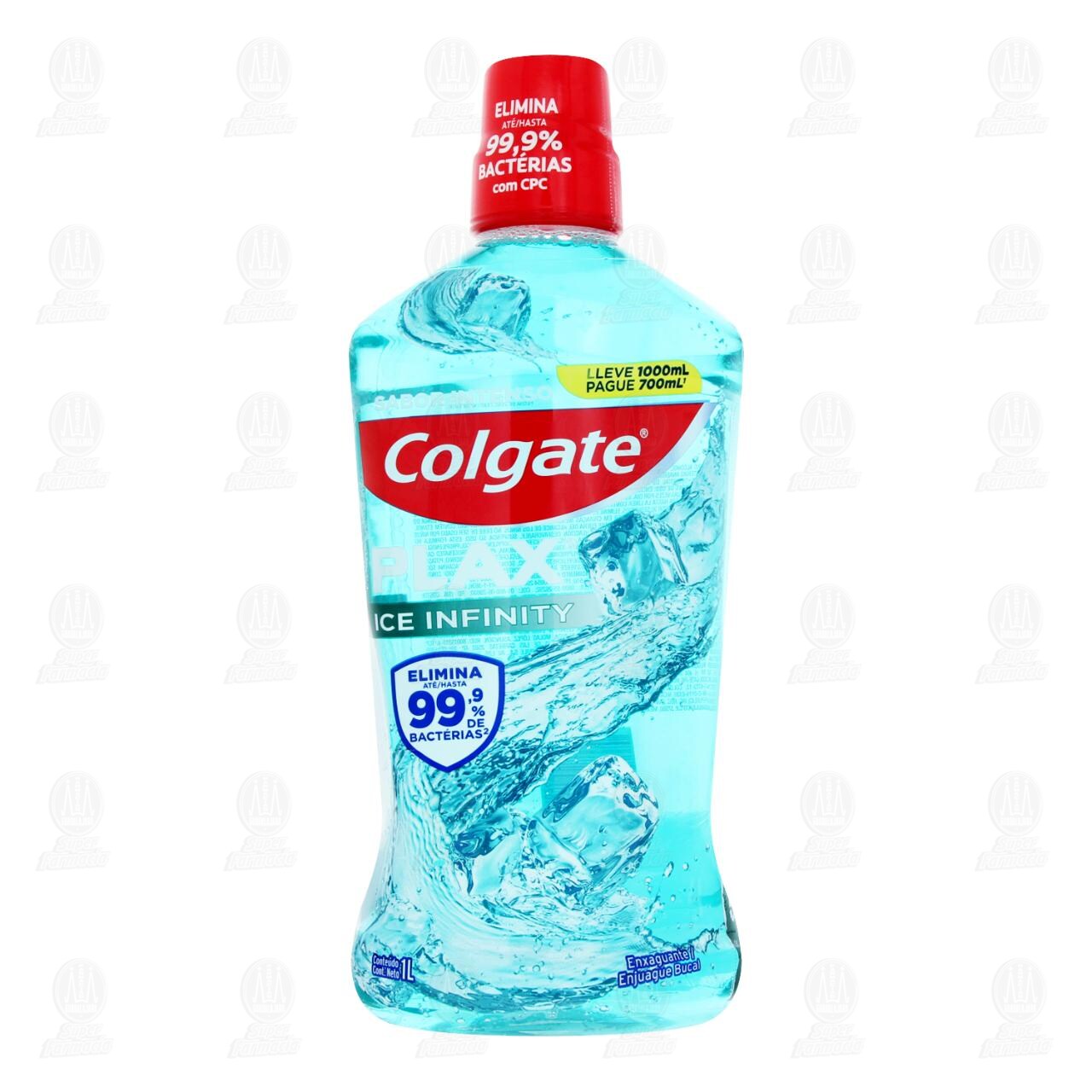 Enjuague Bucal Colgate Plax Ice Infinity Sabor Intenso, 1 l. image number 1