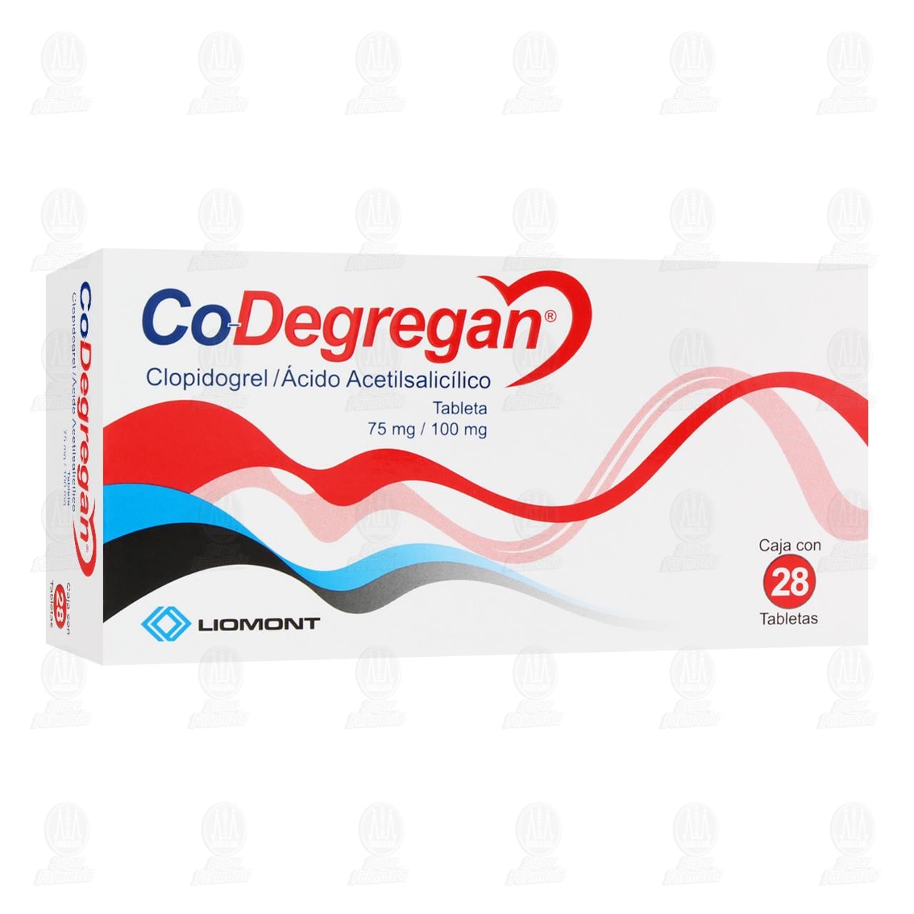 Co-Degregan 75mg/100mg, 28 Tabletas.