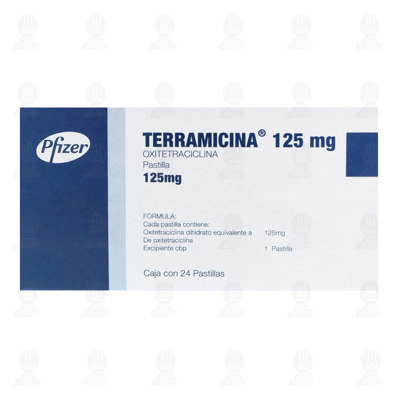Terramicina 125 mg, 24 Pastillas. image number 2