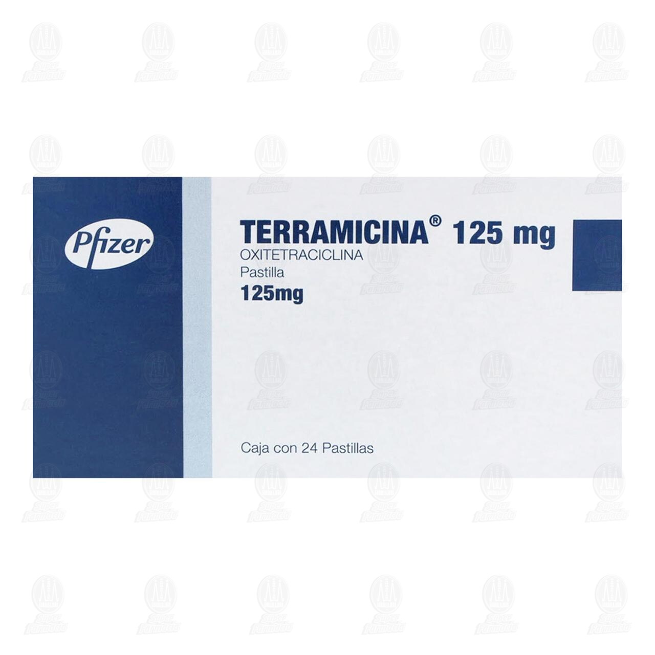 Terramicina 125 mg, 24 Pastillas. image number 1