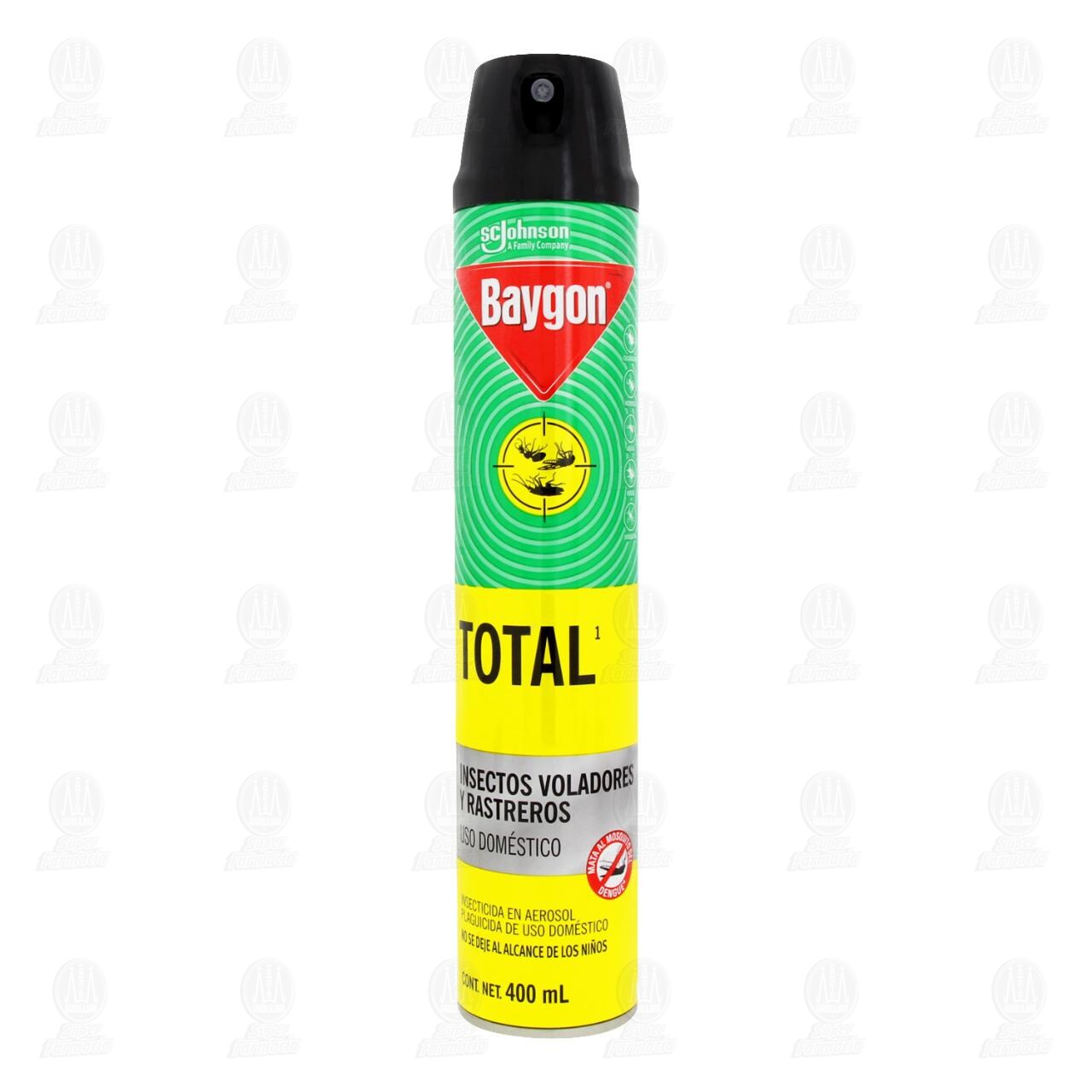 Insecticida Baygon Total en Aerosol para Insectos Voladores y Rastreros, 400 ml. image number 1