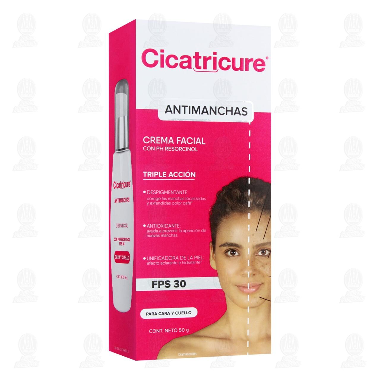 Crema Facial Cicatricure Antimanchas FPS30, 50 gr.