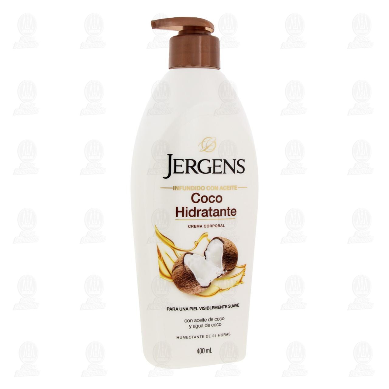 Crema Corporal Jergens Coco Hidratante, 400 ml. image number 0