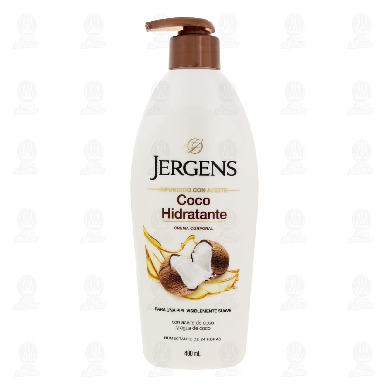 Crema Corporal Jergens Coco Hidratante, 400 ml. image number 1