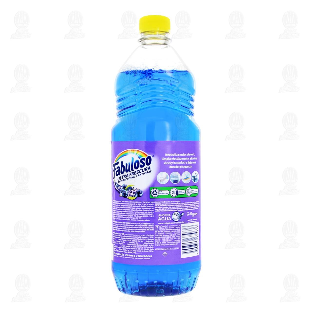 Limpiador L&iacute;quido Fabuloso Ultra Frescura Antibacterial y Antiviral Frutas y Bosque de Lavanda, 828 ml. image number 2