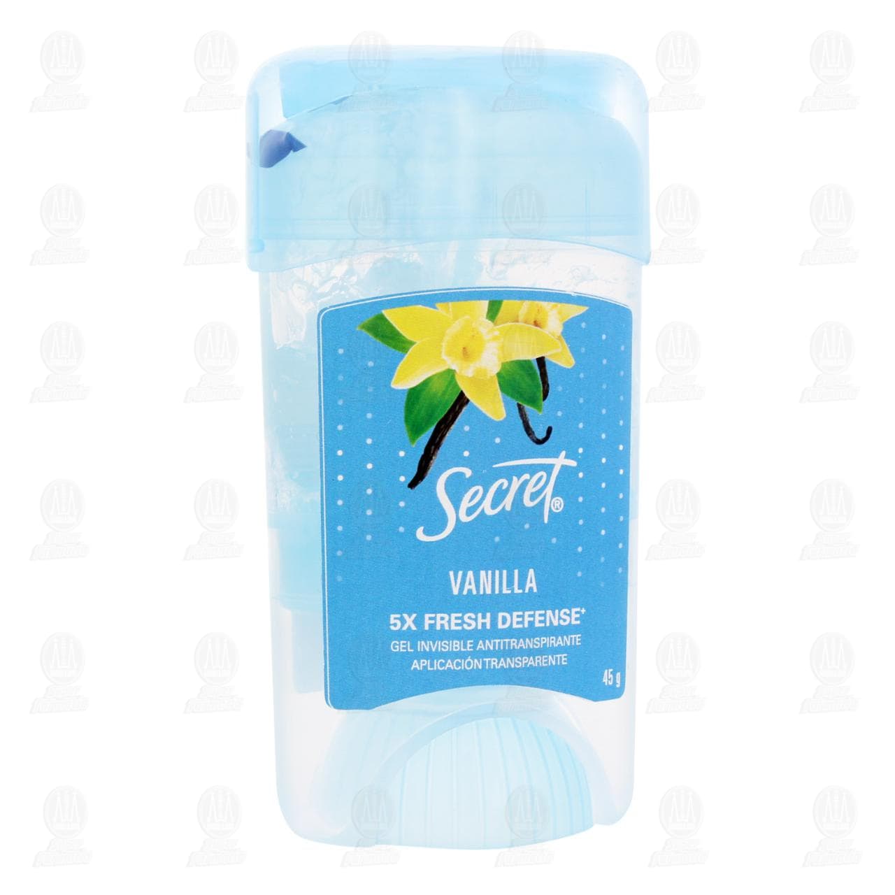 Antitranspirante Secret Vanilla en Gel, 45 gr.
