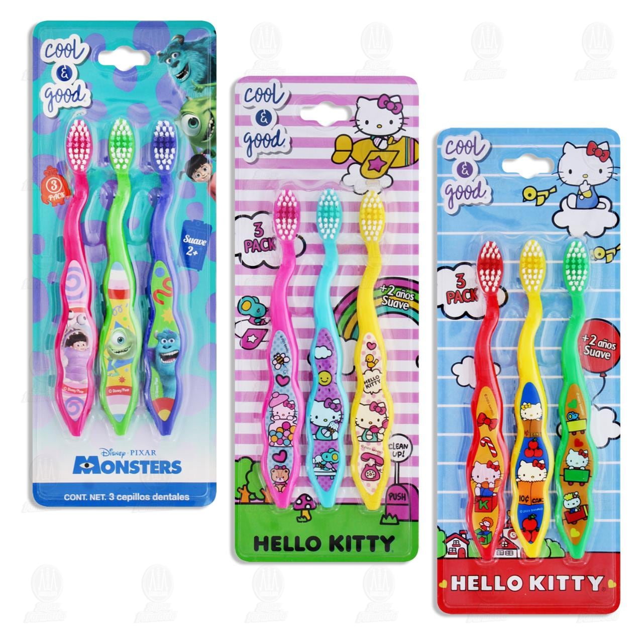 Pack Cepillo de Dientes Cool & Good Varios Modelos, 3 pzas. image number 2