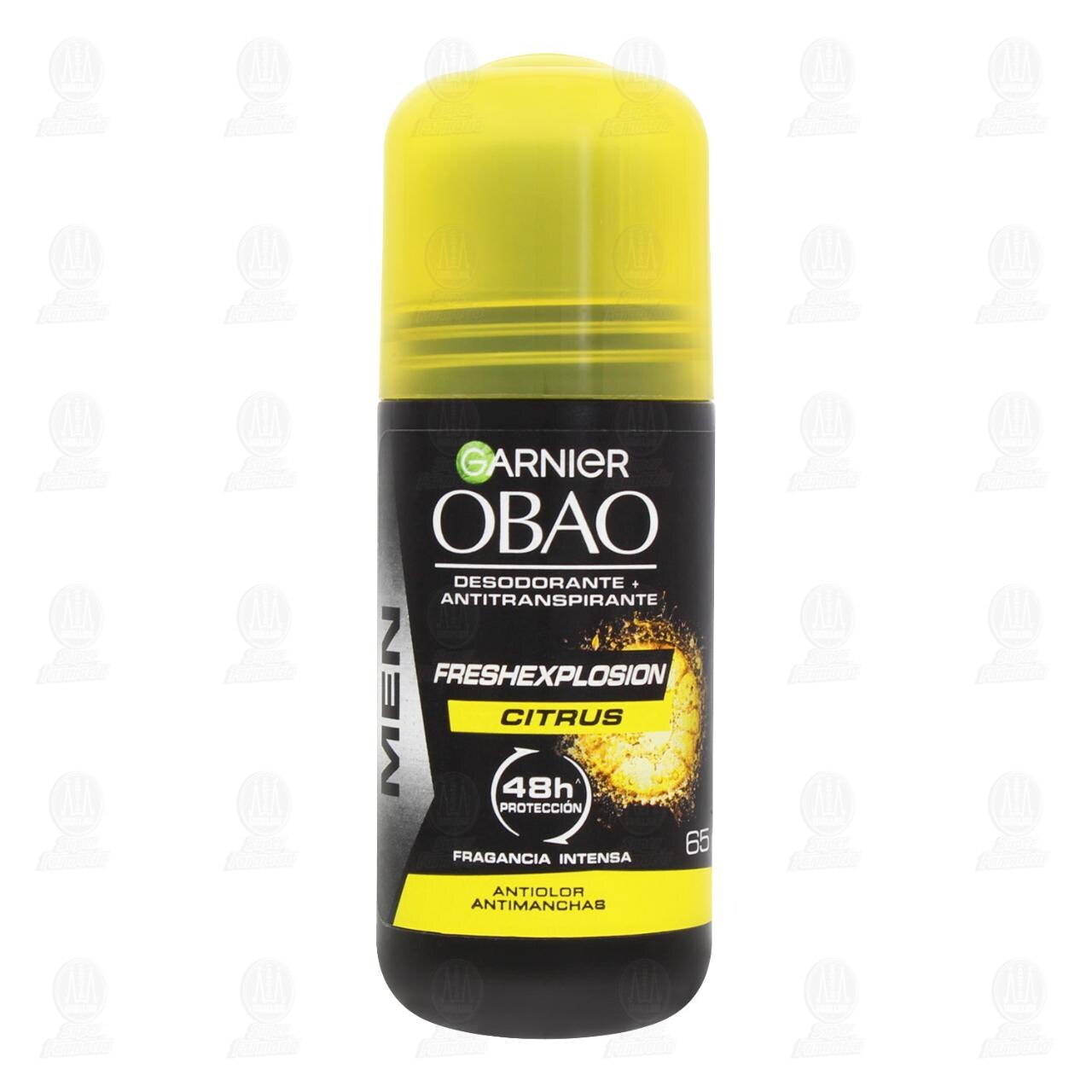 Desodorante + Antitranspirante Garnier Obao Men Fresh Explosion Citrus en Roll-On, 65 gr. image number 1