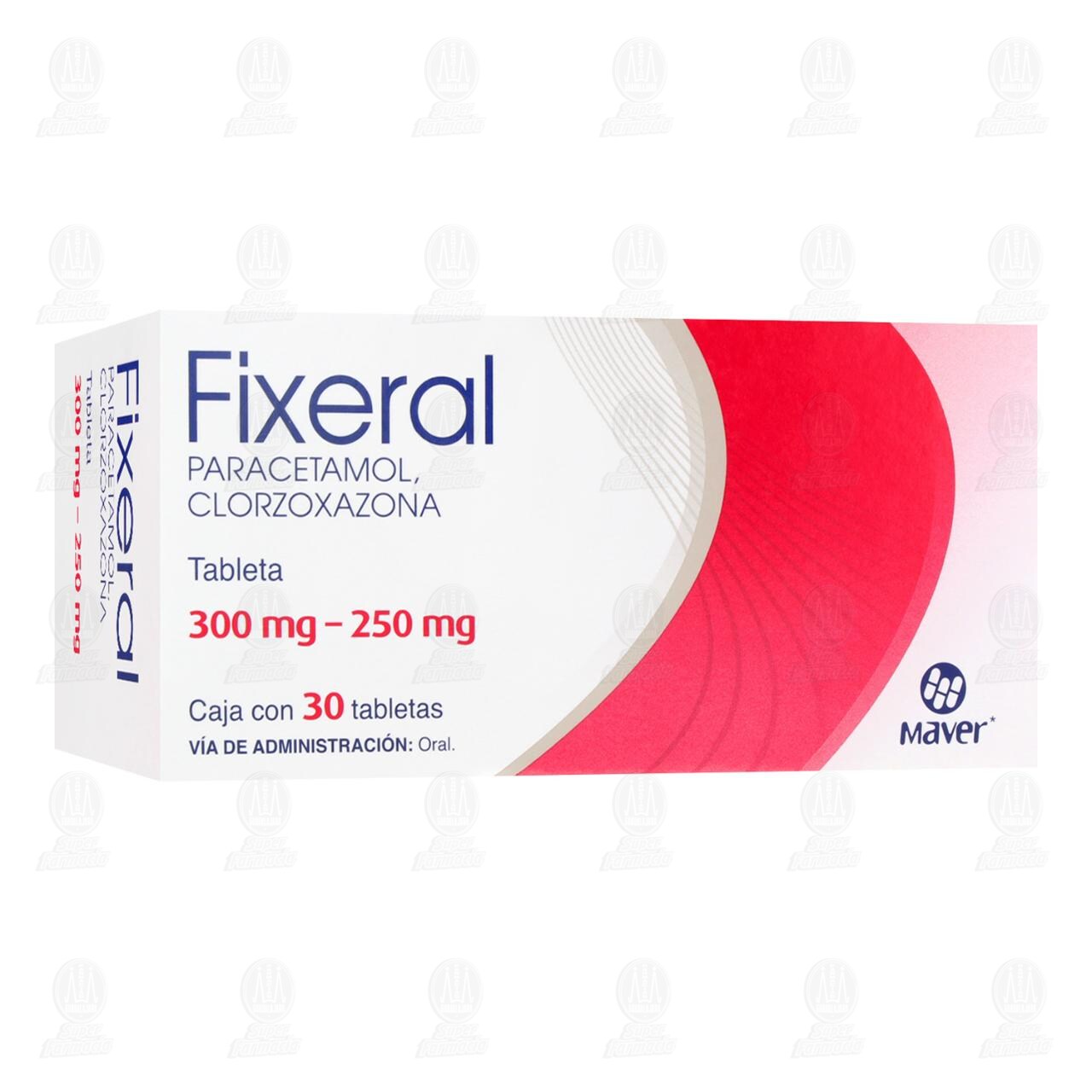 Fixeral 300mg/250mg, 30 Tabletas.