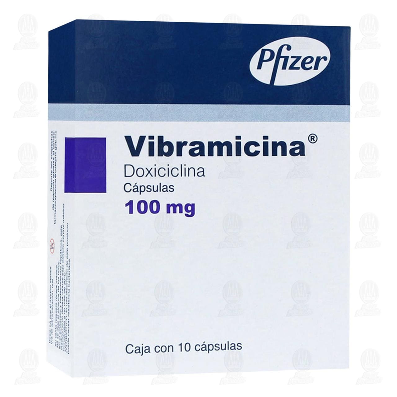 Vibramicina 100 mg, 10 C&aacute;psulas. image number 0