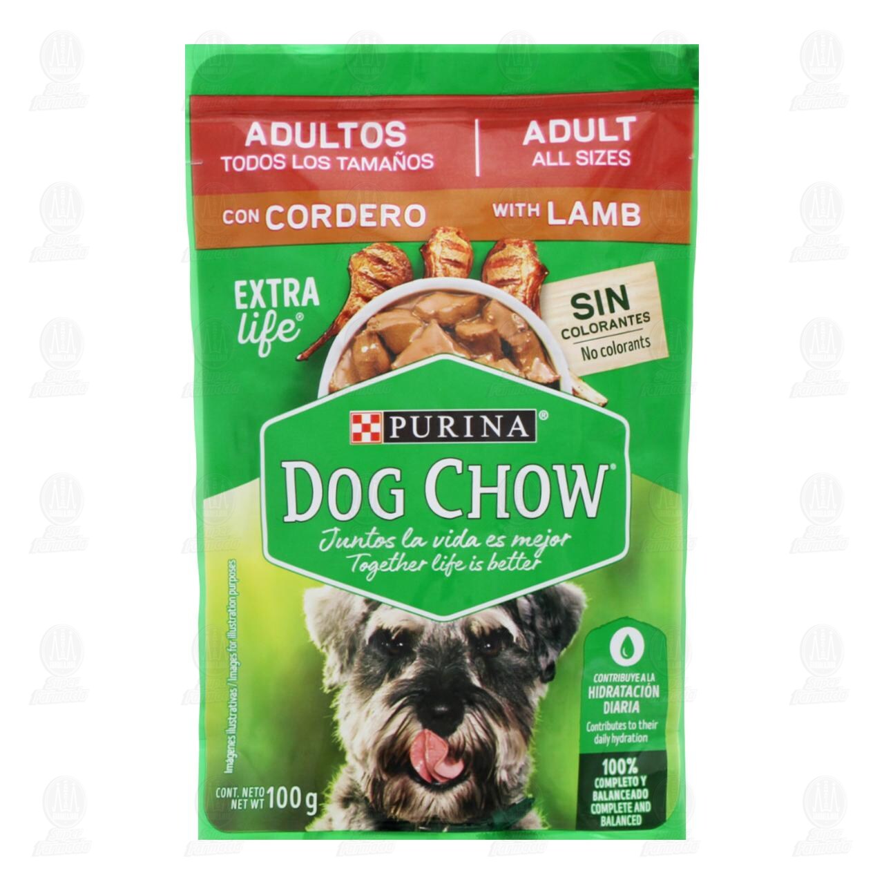 Imagen para Carne Purina Dog Chow para Perros Adultos de Todos Los Tamaños, 100 gr.