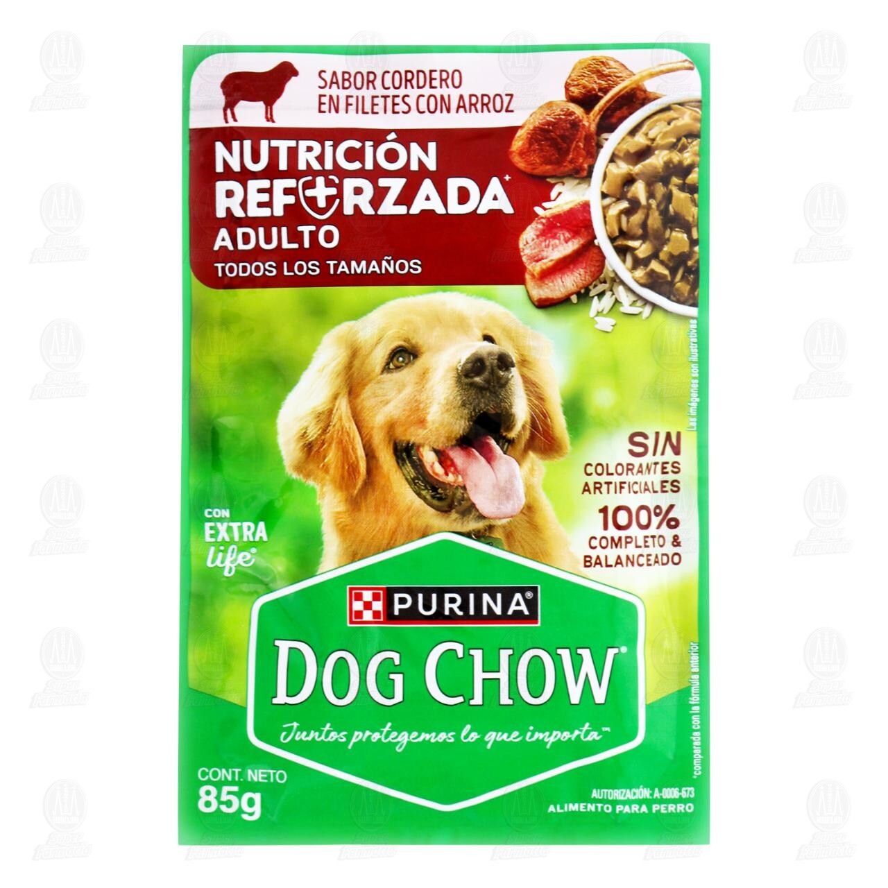 Carne Purina Dog Chow para Perros Adultos de Todos Los Tamaños, 100 gr. image number 0