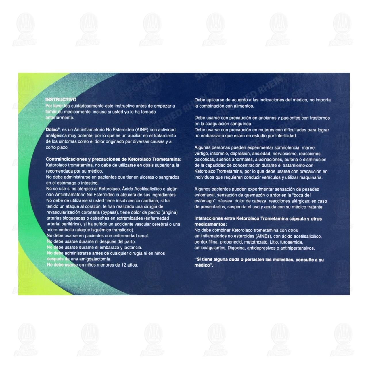 Dolac 10 mg, 10 C&aacute;psulas. image number 2