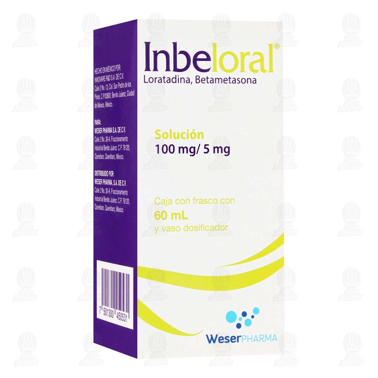 Imagen para Inbeloral 100mg/5mg Solución, 60 ml.