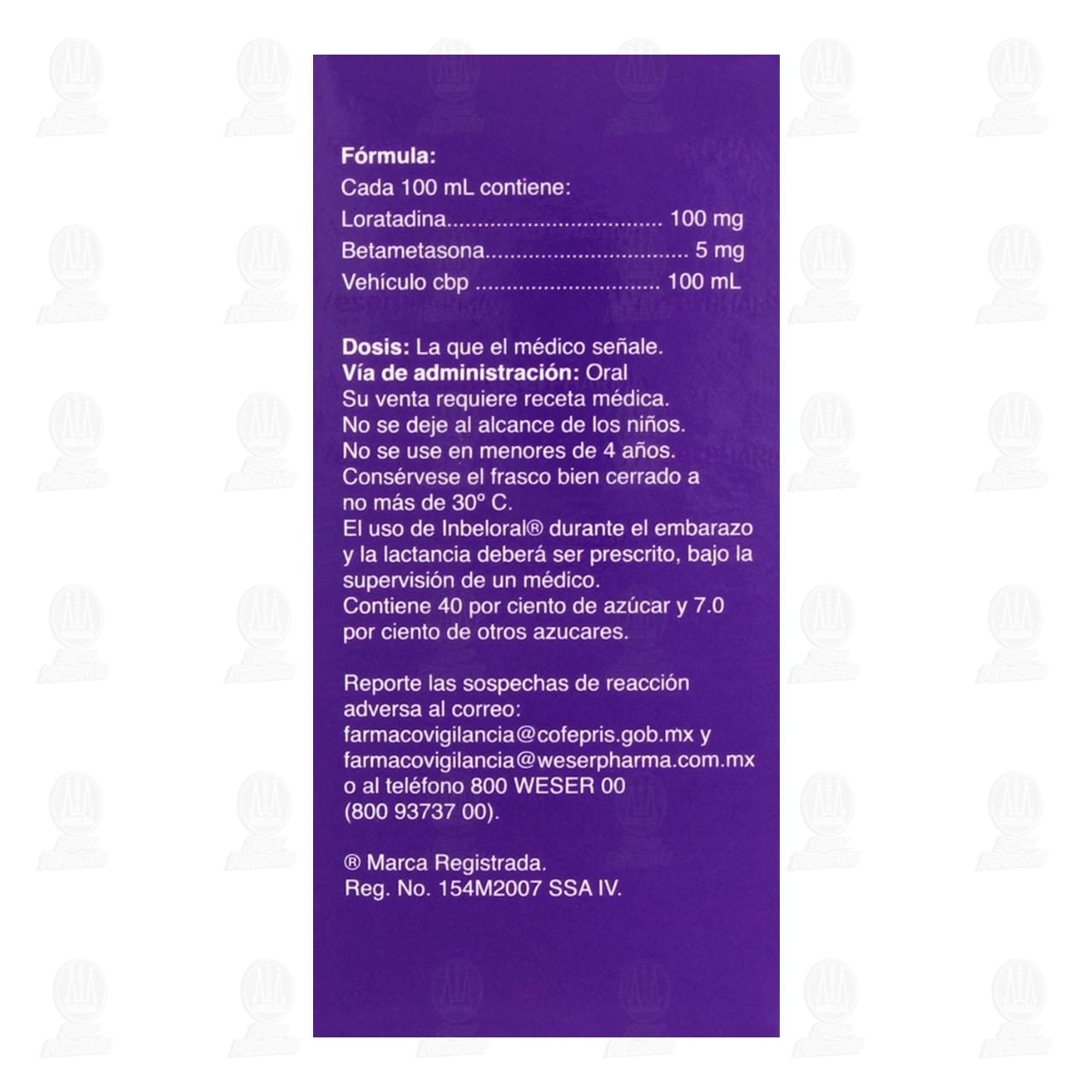 Inbeloral 100mg/5mg Soluci&oacute;n, 60 ml. image number 2