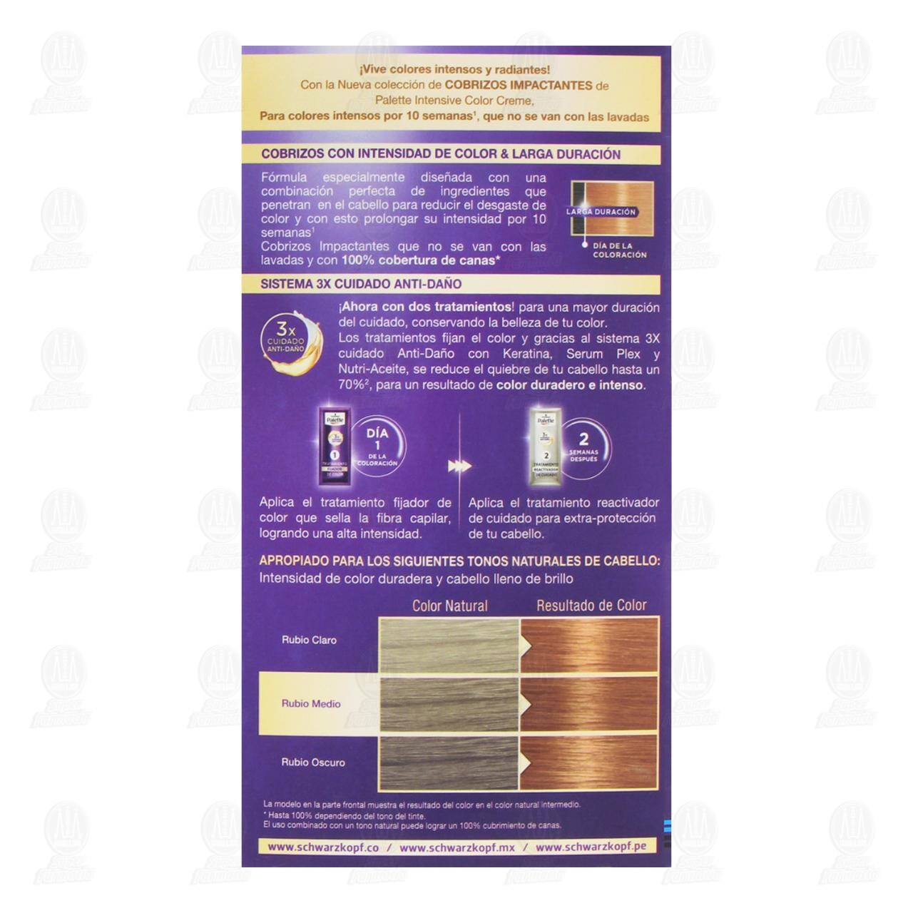 Tinte Palette Intensive Color Creme Rubio Cobrizo (9-7), 1 pz. image number 2