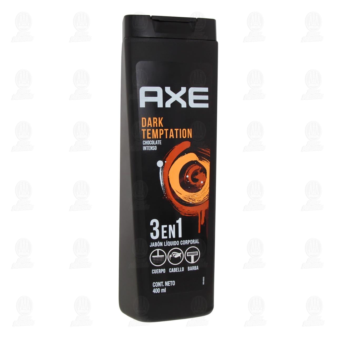 Imagen para Jabón Líquido Corporal Axe Dark Temptation 3 en 1, 400 ml.