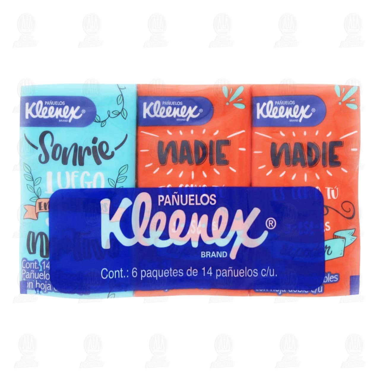 Pañuelos Desechables Kleenex con 6 Paquetes, 14 pzas c/u.