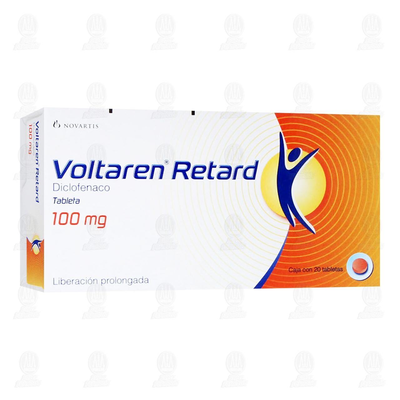 Voltaren Retard 100 mg, 20 Tabletas. image number 0
