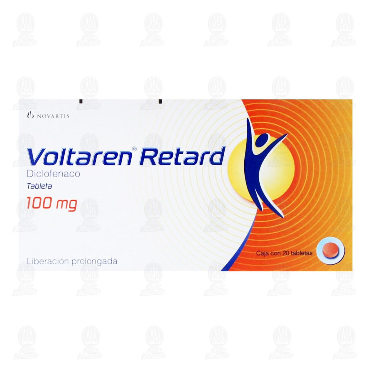 Voltaren Retard 100 mg, 20 Tabletas. image number 1