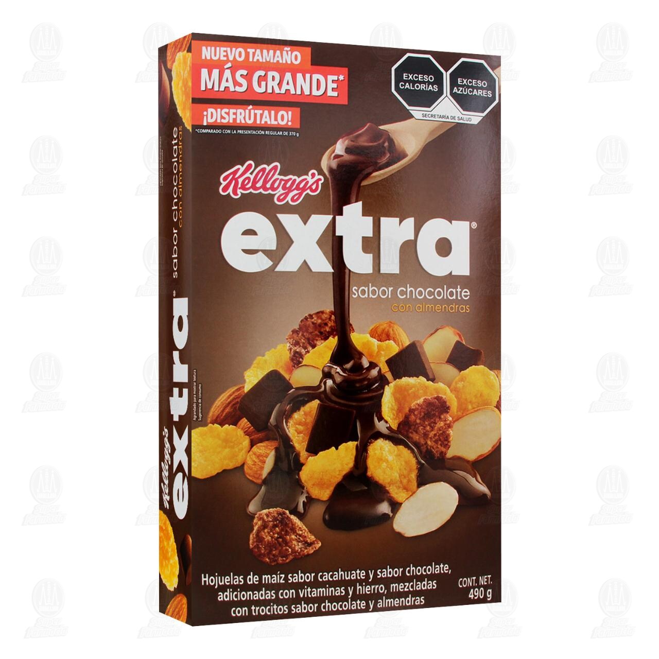 Cereal Extra Sabor Chocolate con Almendras, 490 gr.